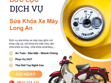 Sửa Khóa Xe Máy Long An - Dịch Vụ Chuyên Nghiệp, Uy Tín - Sửa Khóa Đức Lộc